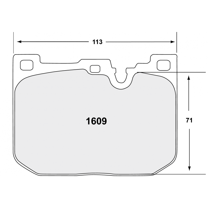 Endurance compound with less wear. Race brake pads - BMW F Series
inc M2, M3 + M4
front pad